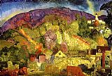 George Bellows The Village on the Hill